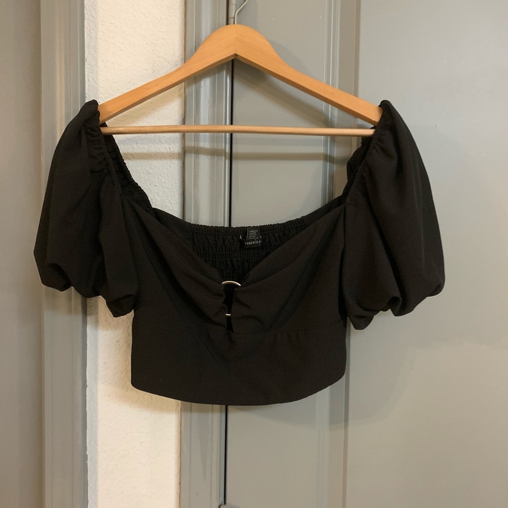 Off the shoulder crop top